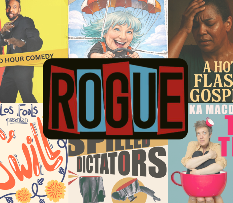 Collage of Rogue Festival show posters