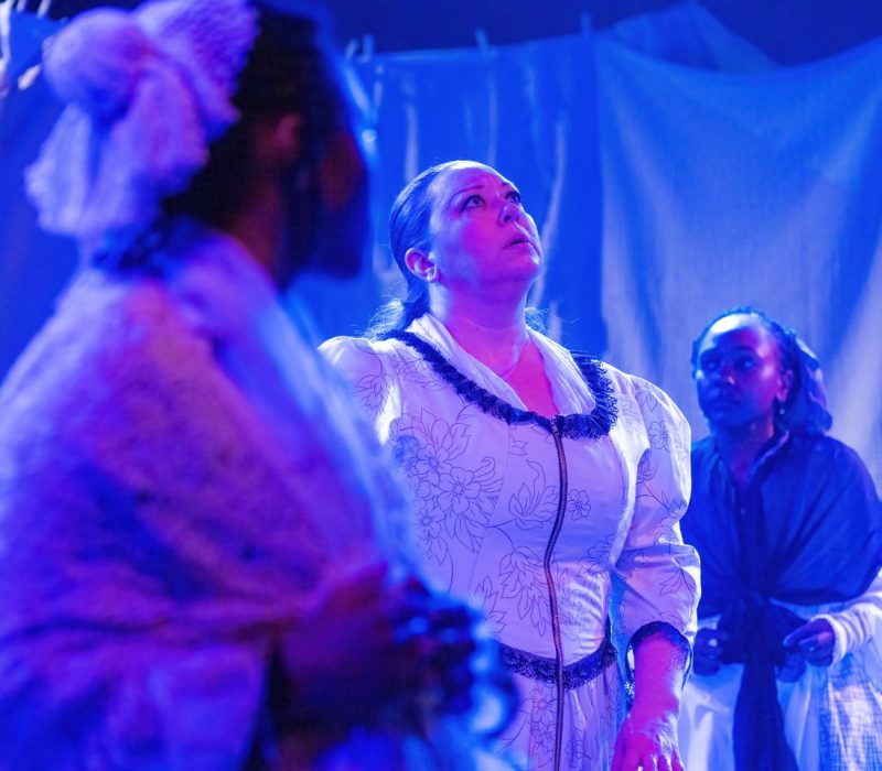 Women in period costume perform the Welkin